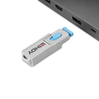 Lindy 40325 Port Blocker DisplayPort μπλε Ακρυλονιτρίλιο-Βουταδιένιο-Στυρόλιο (ABS) 10 τεμ.