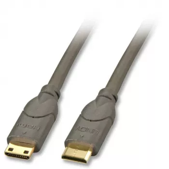 Lindy 0,5m Καλώδιο HDMI CAT2 HDMI Type C (Mini) μαύρο