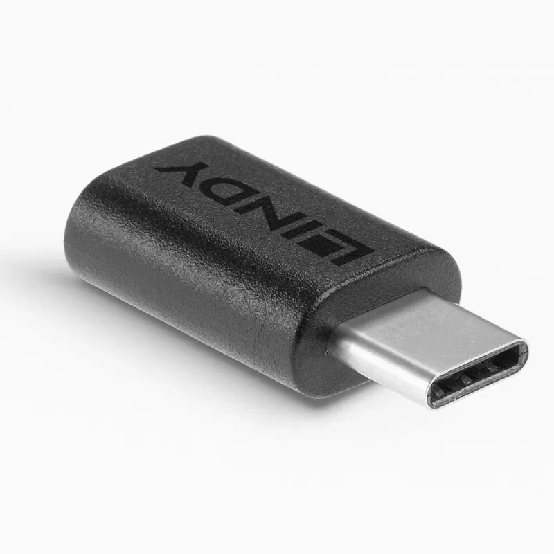 Lindy Προσαρμογέας USB 3.2 Type-C σε C, USB 3.2 Type-C, USB 3.2 Type-C, μαύρο
