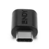 Lindy Προσαρμογέας USB 3.2 Type-C σε C, USB 3.2 Type-C, USB 3.2 Type-C, μαύρο