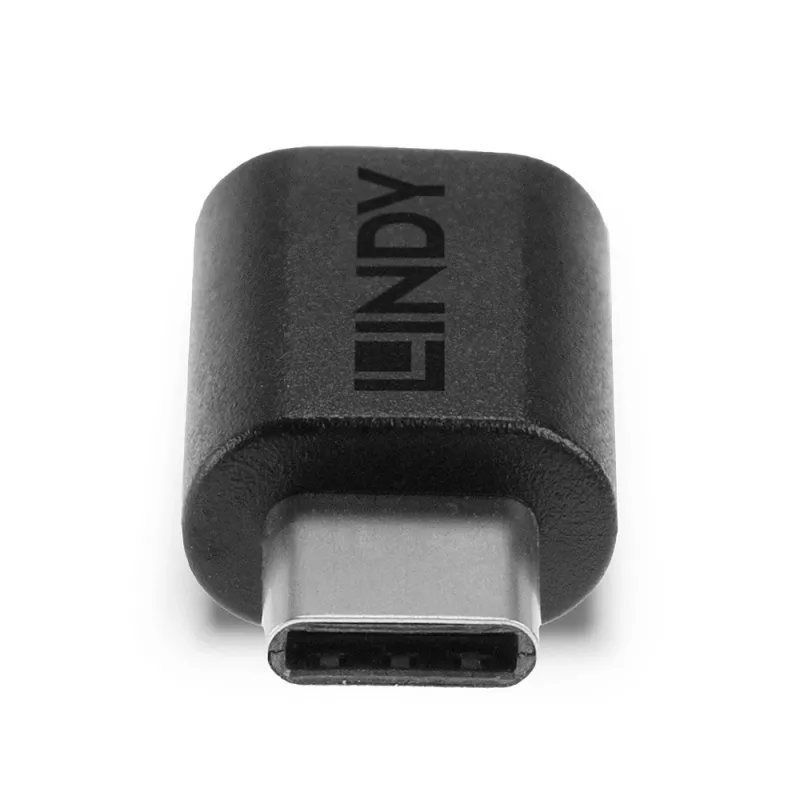 Lindy Προσαρμογέας USB 3.2 Type-C σε C, USB 3.2 Type-C, USB 3.2 Type-C, μαύρο