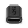 Lindy Προσαρμογέας USB 3.2 Type-C σε C, USB 3.2 Type-C, USB 3.2 Type-C, μαύρο