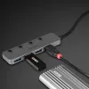Lindy 4 Port USB 3.2 Type C hub με διακόπτες on/off