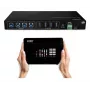 Lindy 4x4 USB 3.2 Gen 1 matrix switch, 5 Gbit/s, μαύρο, μέταλλο, περιστροφικός διακόπτης, CE, FCC, RoHS & REACH, USB Type-A, USB Type-B