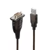 Lindy 43413 σειριακό καλώδιο γκρι 1,5 m USB Type-A RS-232