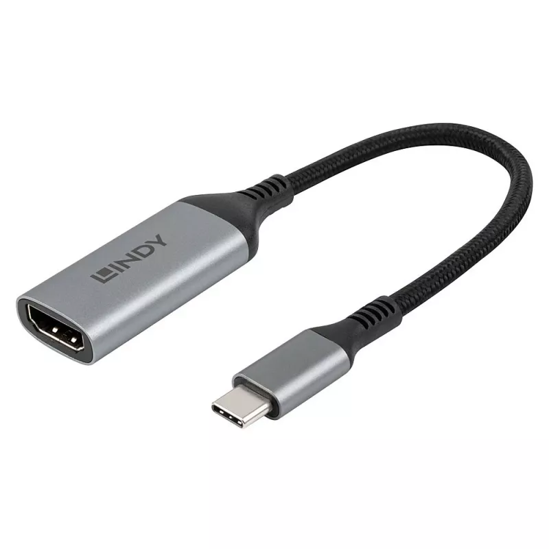 Lindy 43428 προσαρμογέας καλωδίου βίντεο 0,15 m USB Type-C HDMI γκρι