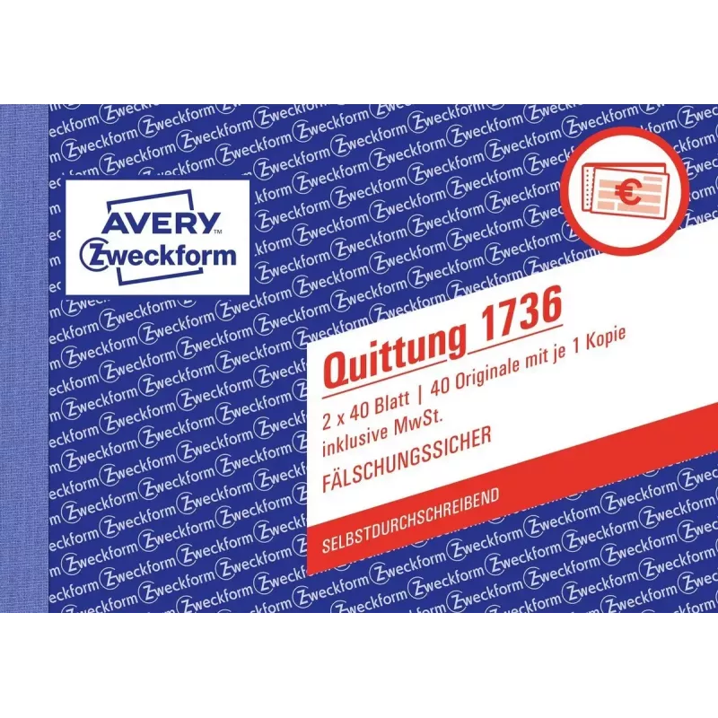 Βιβλίο εντύπων εκκαθάρισης A6 Avery 1736-5