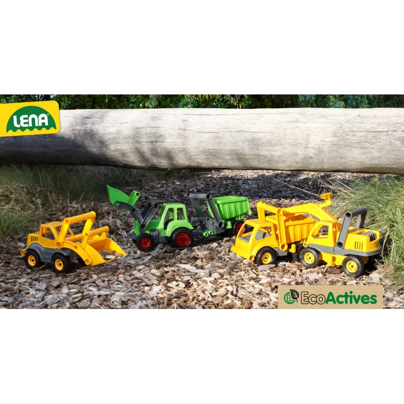 Τρακτέρ Lena EcoActives 04213 Πολύχρωμο Πλαστικό Ξύλο 2+