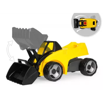 Φορτωτής Lena GIGA TRUCKS 02145 Πλαστικό Χάλυβας Μαύρο Κίτρινο