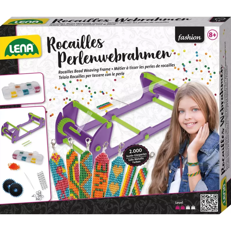 Τελάρο χαντρών Lena 42722 Rocailles – ρυθμιζόμενο σε ύψος, ελαφρύ τελάρο ύφανσης