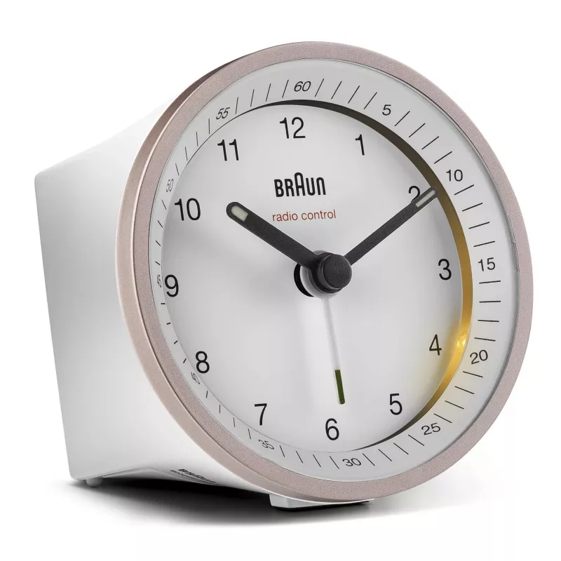 Braun BC07 Ξυπνητήρι χαλαζία Ροζ, Λευκό