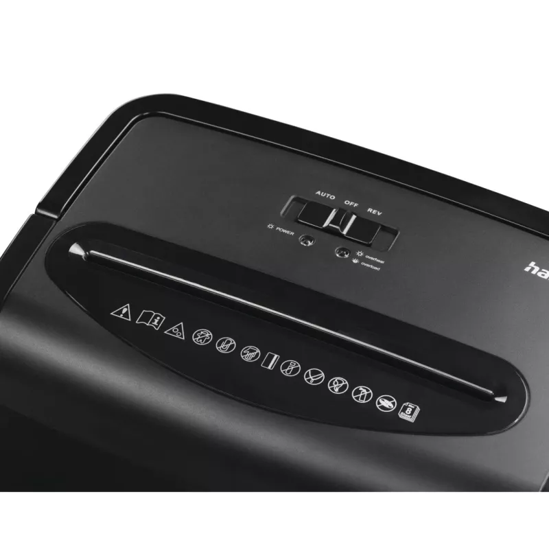 Hama Premium M8 καταστροφέας χαρτιού μικροτεμαχισμού 68 dB 22 cm μαύρος