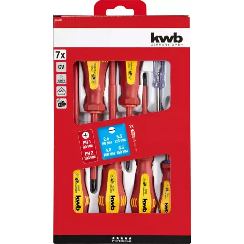 Χειροκίνητο σετ κατσαβιδιών KWB 665307
