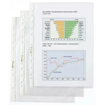 Rexel Θήκη - Premium ποιότητα, 210 x 297 mm (A4), Διαφανές, Πολυπροπυλένιο (PP), Κάθετη διάταξη, 10 τεμ.