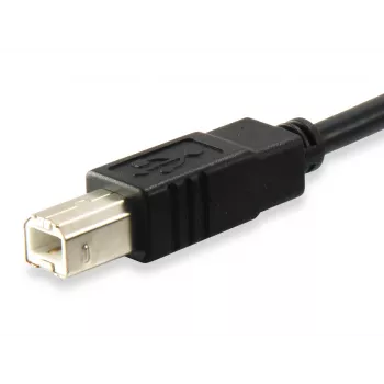 Equip Καλώδιο USB 2.0 Type-C σε Type-B, 1 m, USB B, USB C, USB 2.0, Βύσμα αρσενικό/Βύσμα αρσενικό, Μαύρο