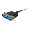 Equip Καλώδιο προσαρμογέα USB-A σε Παράλληλο (Centronics 36), 1,5 m, Μαύρο