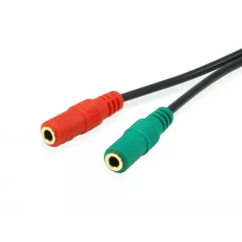 Equip 147943 Καλώδιο ήχου 1,5 m 2 x 3,5 mm 3,5 mm Μαύρο