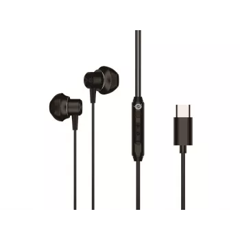 Ενσύρματο In-Ear Headset CONCEPTRONIC BRENDAN04B — USB-C, 20–20000 Hz, Καλώδιο 1,2 m, 14 g, μαύρο