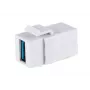 Μονάδα Keystone ShiverPeaks S/CONN 08-10042 γωνιακή USB A λευκό