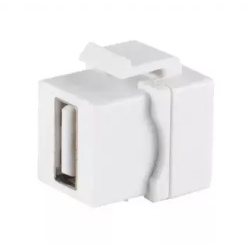 Μονάδα Keystone ShiverPeaks 08-10044 επίπεδη λευκό USB A