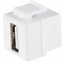 Μονάδα Keystone ShiverPeaks 08-10044 επίπεδη λευκό USB A