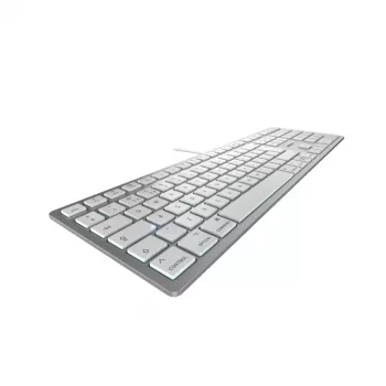 CHERRY KC 6000C FOR MAC ενσύρματο USB QWERTY διακόπτες ψαλιδιού ασημί 1,8 m