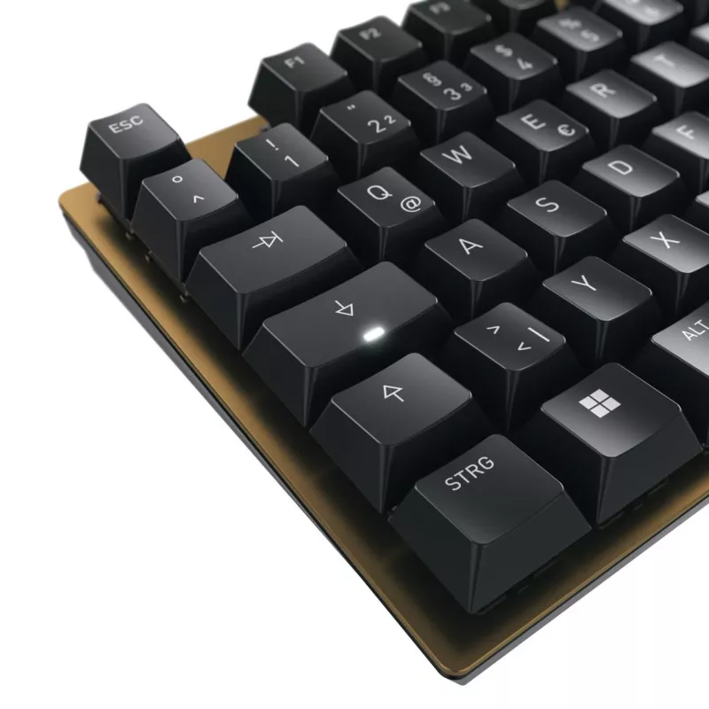 Πληκτρολόγιο CHERRY KC 200 MX Universal USB AZERTY Γαλλικό μαύρο, μπρονζέ