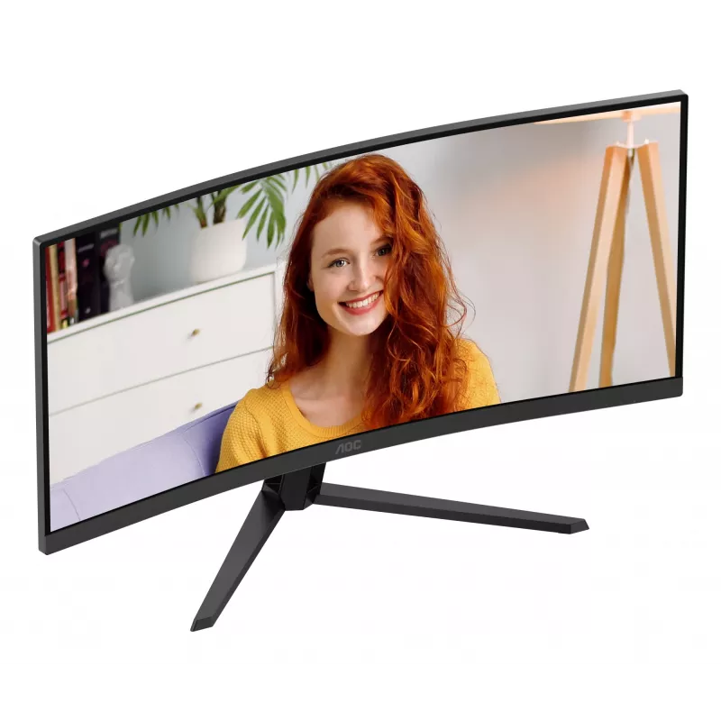 AOC B3 CU34B3E οθόνη υπολογιστή 86,4 cm (34 inch) 3440 x 1440 Pixel Wide Quad HD LED μαύρο
