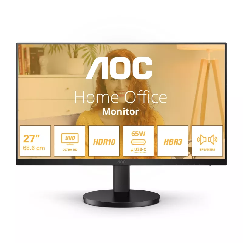 AOC B3 U27B3CF οθόνη υπολογιστή 68,6 cm (27 inch) 3840 x 2160 Pixel 4K Ultra HD LCD μαύρο