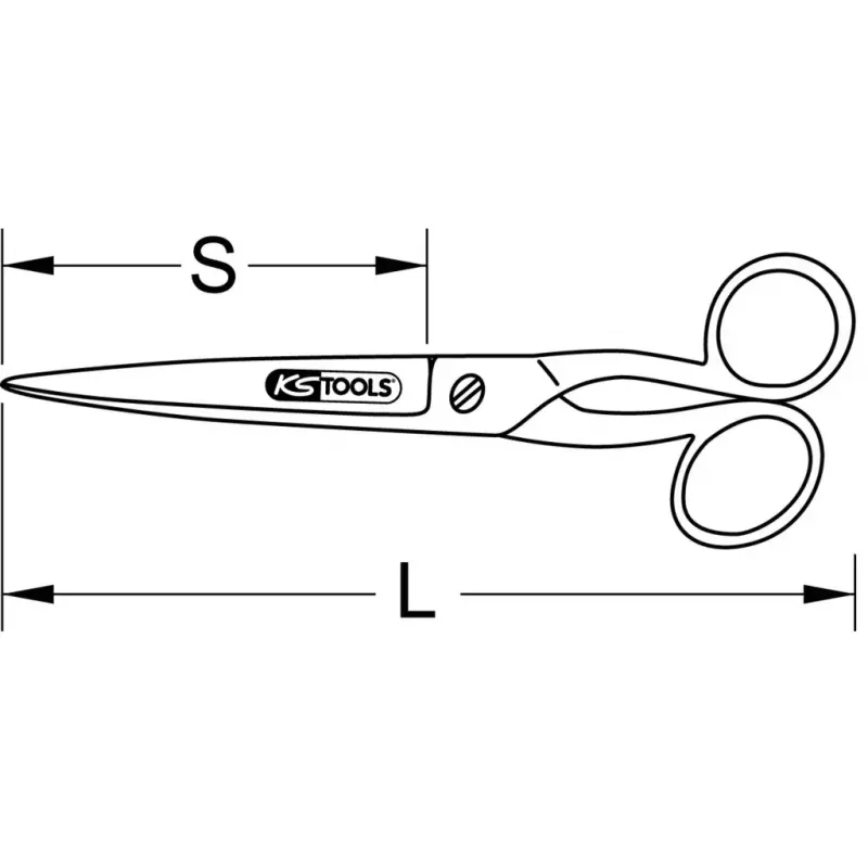 Ψαλίδι γραφείου KS Tools 118.0078 110 g