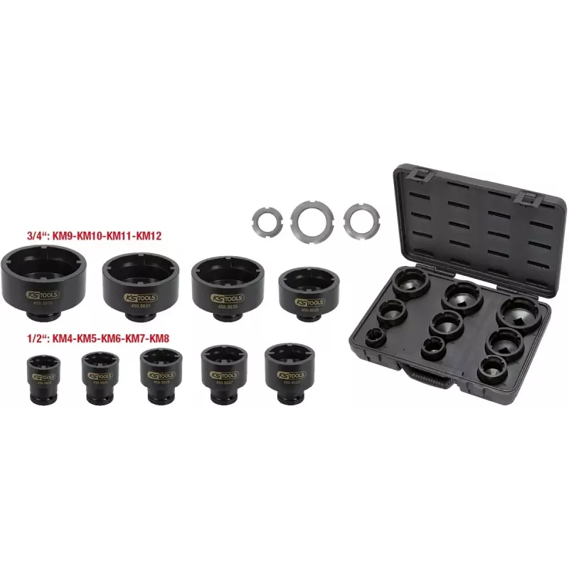 Σετ καρυδακίων KS Tools 450.5020 — 9 καρυδάκια, βάρος 7,82 kg