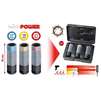 Σετ καρυδακίων KS Tools 515.0990 1/2 ίντσες μετάδοση 3 καρυδάκια