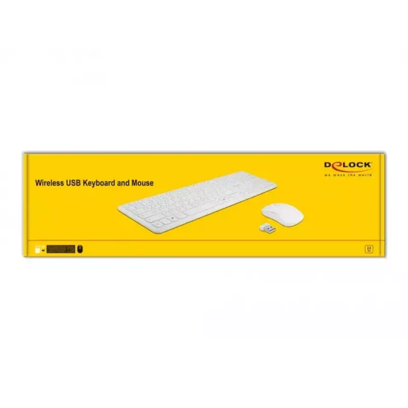 Σετ πληκτρολογίου-ποντικιού Universal RF Wireless DeLOCK 12703