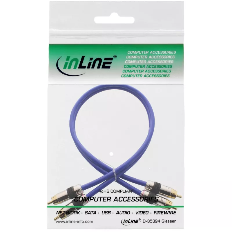 InLine Premium Καλώδιο ήχου RCA 2x βύσμα RCA / βύσμα επιχρυσωμένο 5m