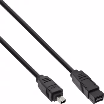 InLine Καλώδιο FireWire 400 σε 800 1394b (βύσμα 4/9-Pin, 1,8 m), μαύρο