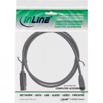InLine Καλώδιο FireWire 400 σε 800 1394b (βύσμα 4/9-Pin, 1,8 m), μαύρο