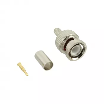 InLine Βύσμα crimp BNC για καλώδιο βίντεο RG59, μπρούτζος, 7 g, 70 mm, 123 mm, 15 mm, 9 g