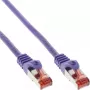 InLine Patchkabel S/FTP PiMF Cat.6 250MHz PVC χαλκό λιλά 7,5m