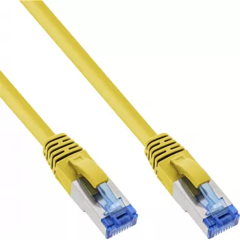 InLine Patchkabel S/FTP PiMF Cat.6A χωρίς αλογόνα 500MHz κίτρινο 10m
