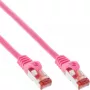InLine Patchkabel S/FTP PiMF Cat.6 250MHz PVC χαλκό ροζ 0,25m