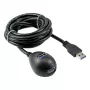 InLine Καλώδιο USB 3.2 Gen.1 USB Type-A M / A F + τροφοδοσία, με βάση, μαύρο, 2 m