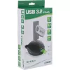 InLine Καλώδιο USB 3.2 Gen.1 USB Type-A M / A F + τροφοδοσία, με βάση, μαύρο, 2 m