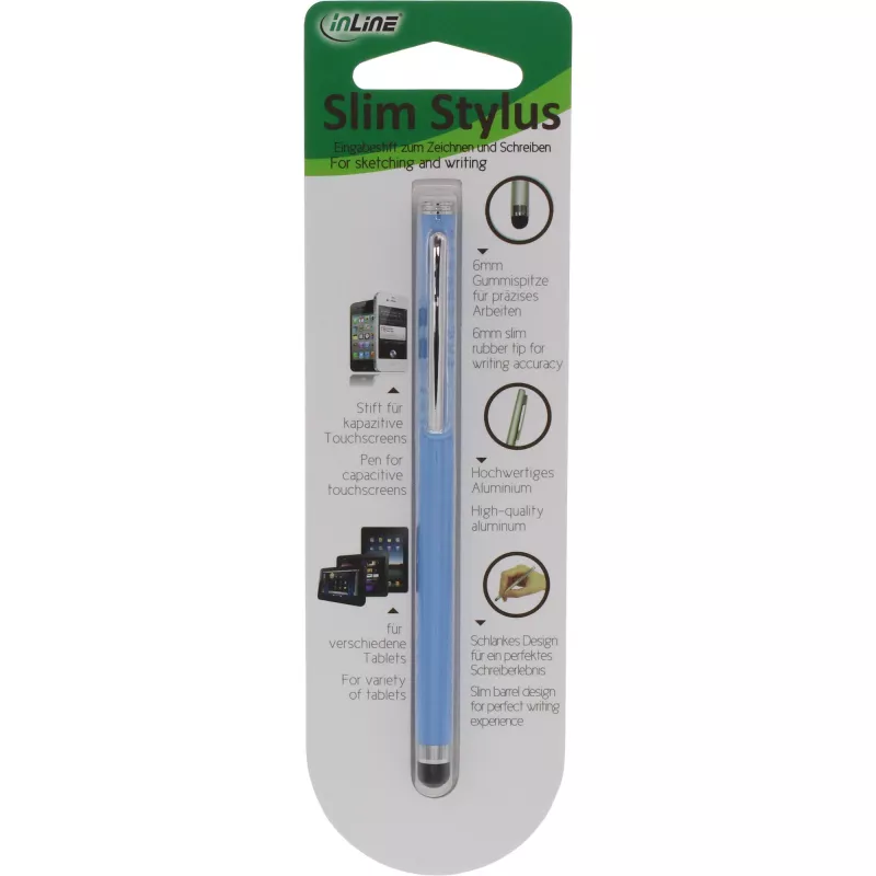 Stylus Pen InLine 55467B για οθόνες αφής μπλε