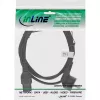 InLine Καλώδιο τροφοδοσίας, CEE7/7 γωνιακό σε C15 ευθύ, 3 x 1mm², μαύρο, 3m