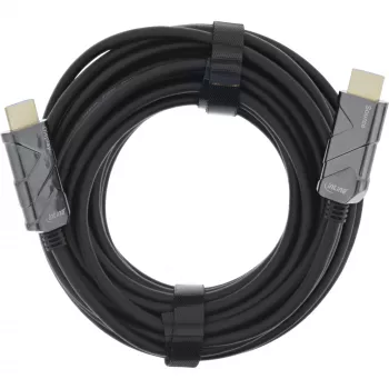 InLine Καλώδιο HDMI AOC, καλώδιο Ultra High Speed HDMI, 8K4K, μαύρο, 30m
