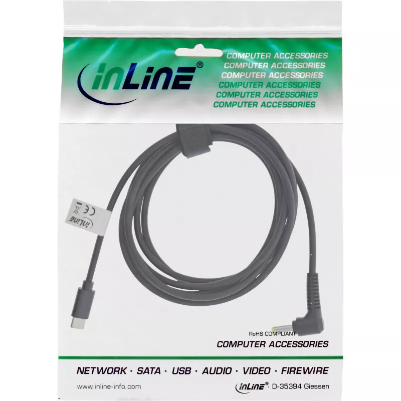 InLine Καλώδιο φόρτισης USB-C σε BenQ/ASUS Notebook (στρογγυλό/μικρό), 2m