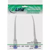 InLine Επίπεδο καλώδιο patch, U/FTP, Cat.6A, TPE χωρίς αλογόνα, λευκό, 0,3m