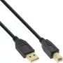 InLine B-34518S Καλώδιο USB 2.0 A σε B, 2 m, Μαύρο, Bulk Pack of 70