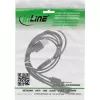 InLine Καλώδιο φόρτισης USB 4in1 Y, 1x βύσμα USB-A σε 4x βύσμα USB-C, μαύρο 2m