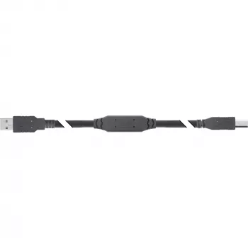 InLine Ενεργό καλώδιο USB 2.0, βύσμα USB-A σε βύσμα USB-B, 15 m, 15 m, USB A, USB B, USB 2.0, 0,48 Gbit/s, Μαύρο
